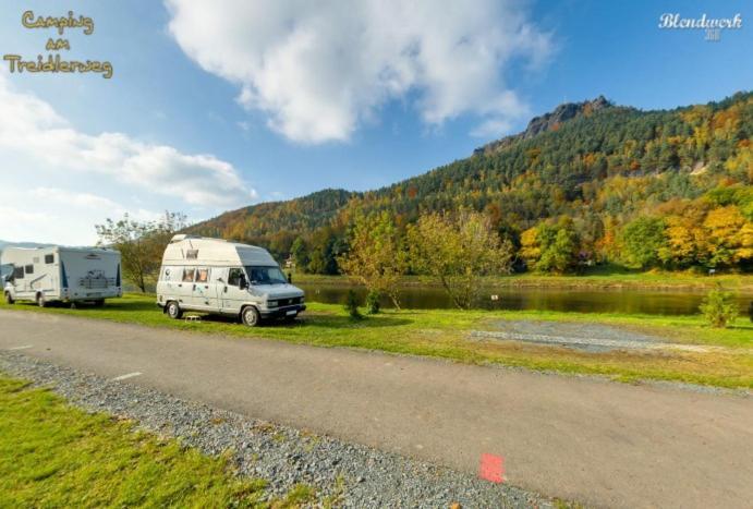 Отель Campingplatz Am Treidlerweg Кёнигштайн-ан-дер-Эльбе Экстерьер фото