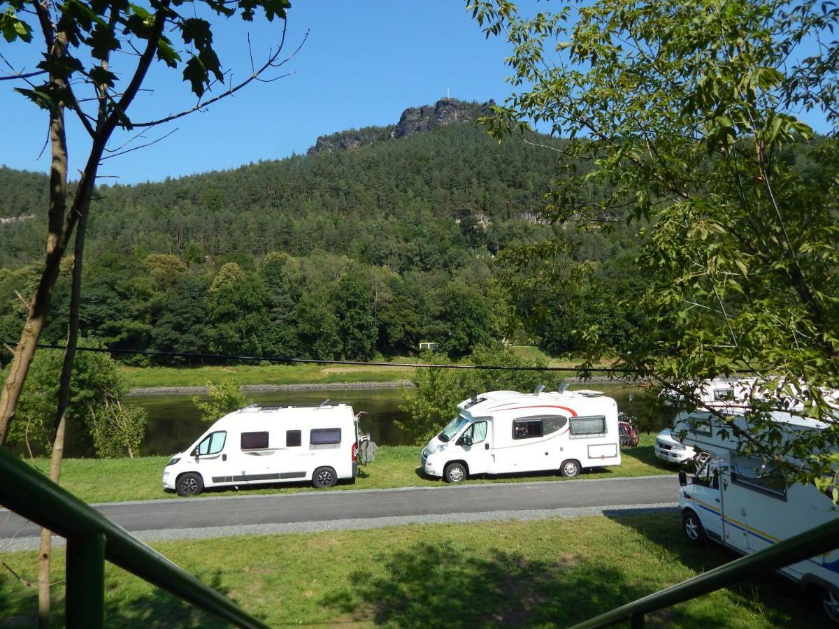 Campingplatz Am Treidlerweg Кёнигштайн-ан-дер-Эльбе Экстерьер фото